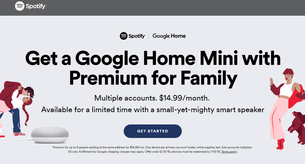 Free Google Mini With Spotify Premium